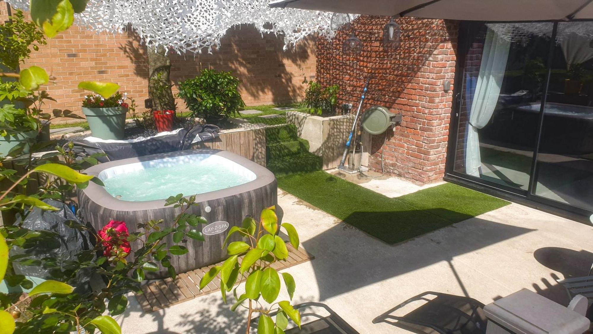 Gary Suite - Studio Cosy, Spa Et Jardin Privatif A 4 Min De Cambrai Awoingt 外观 照片