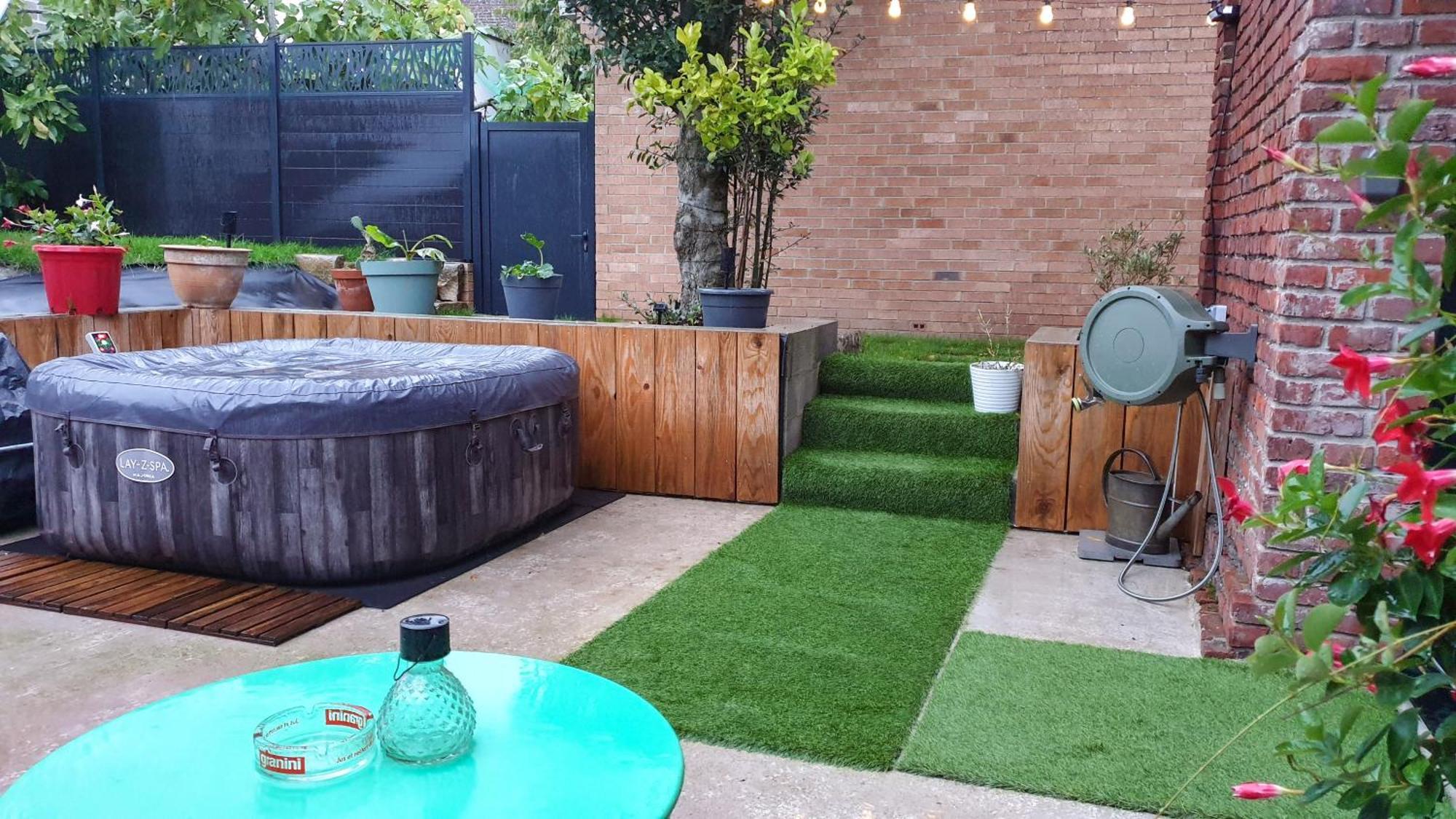 Gary Suite - Studio Cosy, Spa Et Jardin Privatif A 4 Min De Cambrai Awoingt 外观 照片