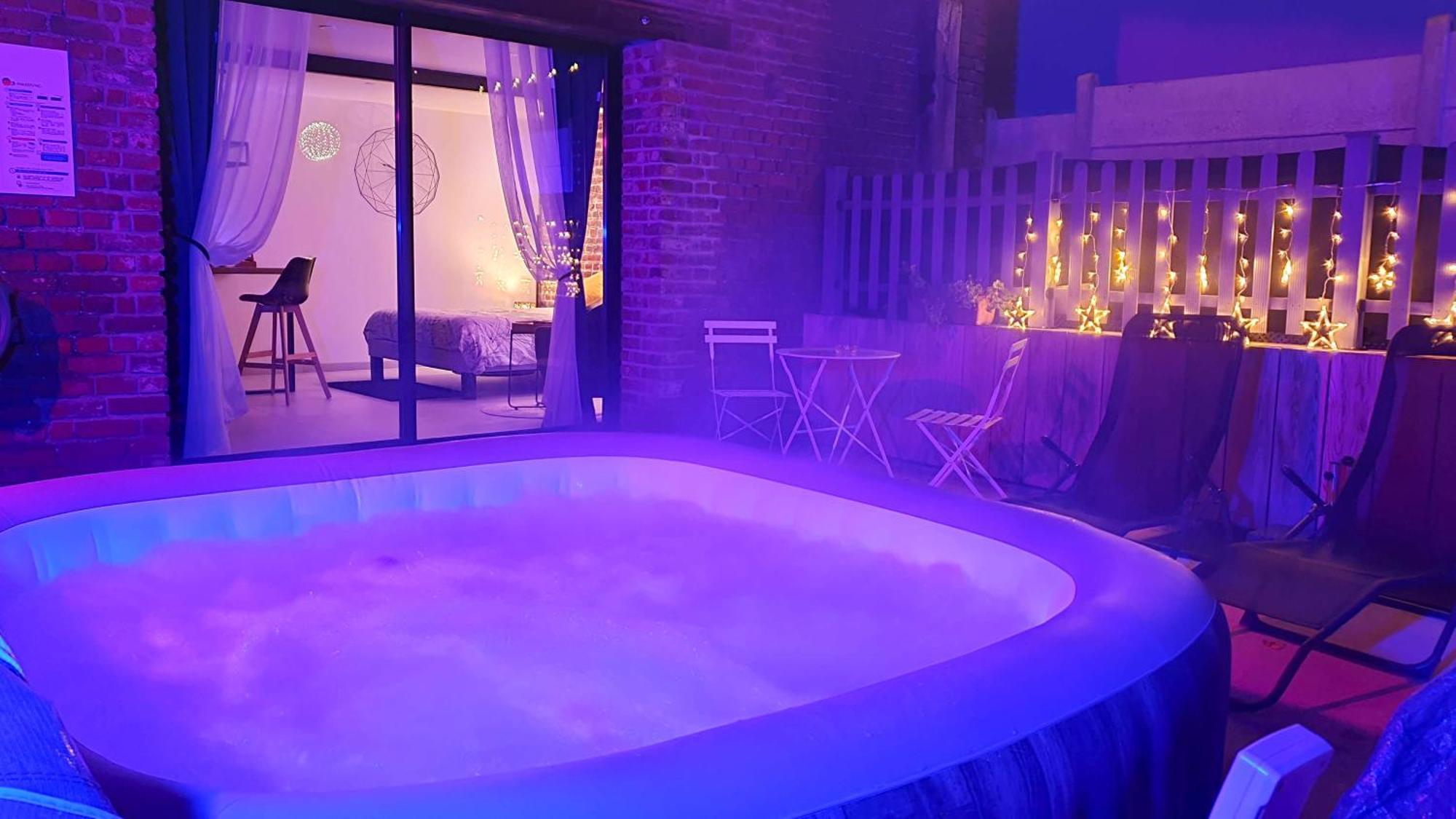 Gary Suite - Studio Cosy, Spa Et Jardin Privatif A 4 Min De Cambrai Awoingt 外观 照片